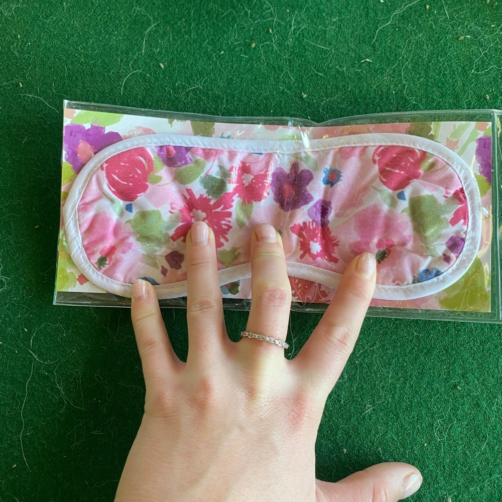 Floral sleep face mask